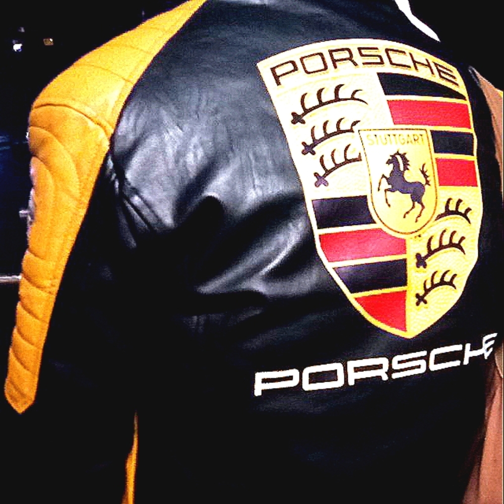 Genuine leather Porsche jacket